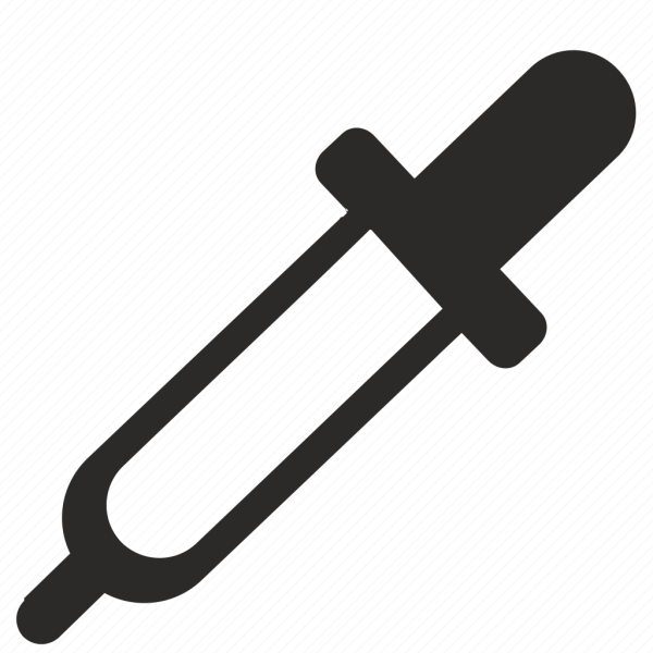 Пипетка черно белая