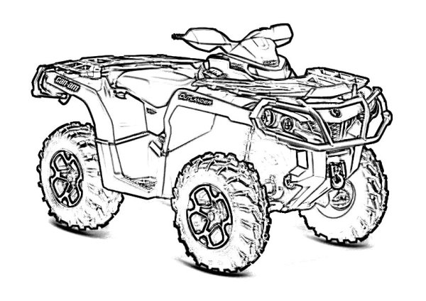 Раскраски квадроциклы БРП