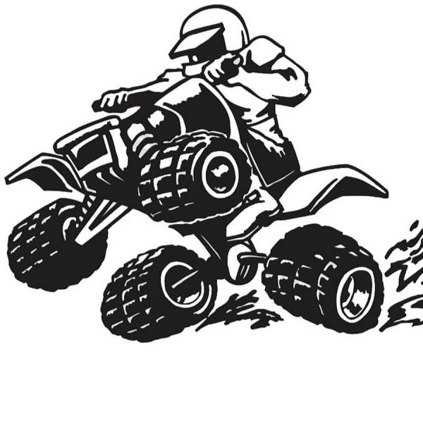 АТВ квадрик наклейка