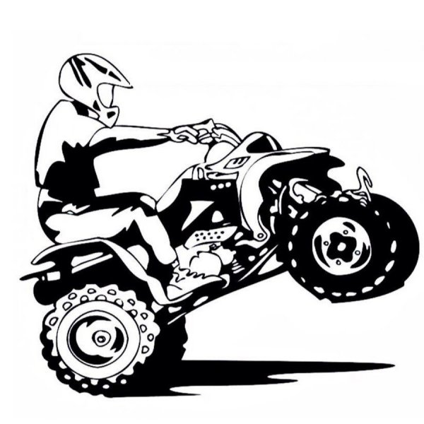 АТВ квадрик наклейка