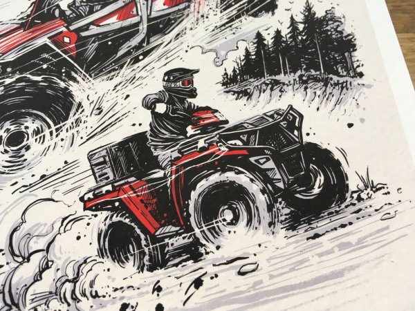 Квадроцикл векторный