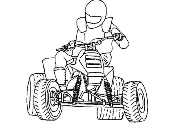 Квадроцикл стелс раскраска