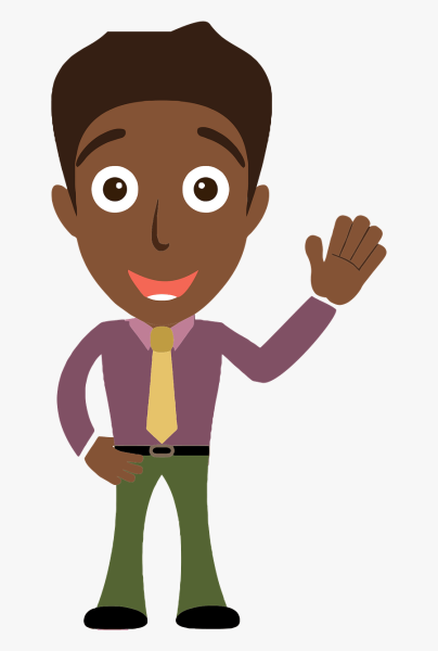 Человек темнокожий мультяшный