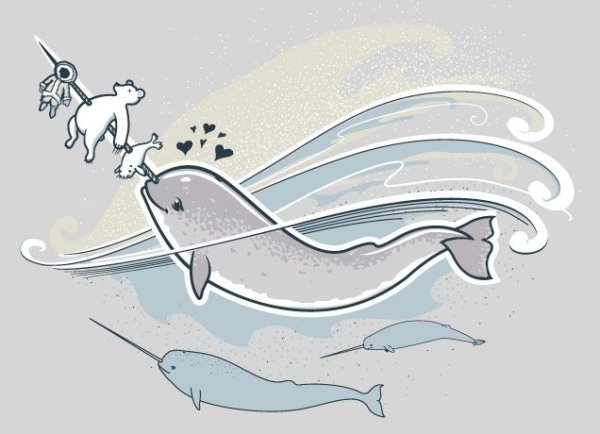 Нарвал зарисовка