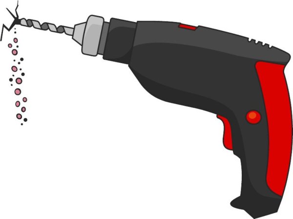 Дрель без фона