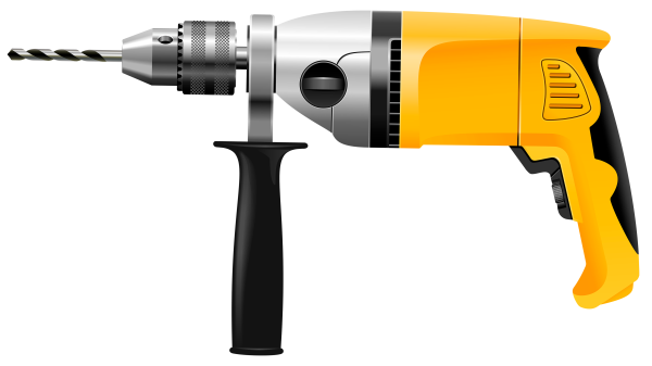 Электроинструмент на белом фоне