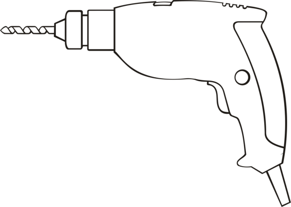 Дрель раскраска для детей