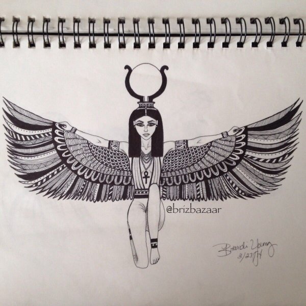 Маат богиня Египта тату