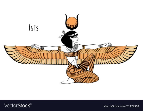 Исида богиня древнего Египта рисунок