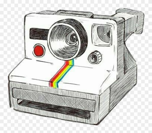 Фотоаппарат полароид вектор