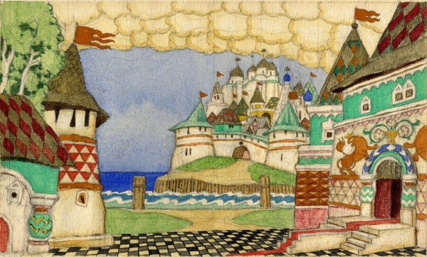 Иван Билибин город Китеж