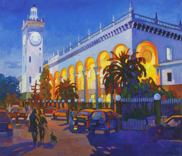 Морской вокзал Сочи картина