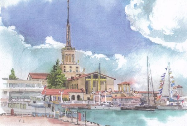 Морпорт Сочи картина