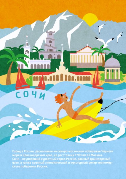 Сочи векторное изображение