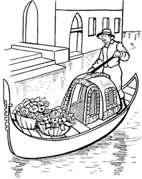 Лодка Баркарола Венеция