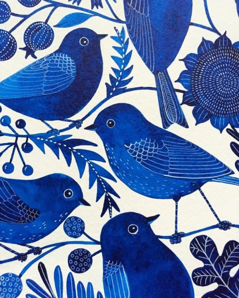 Орнамент из птиц