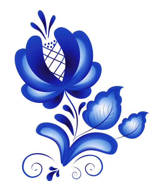 Гжель орнаментальная роспись