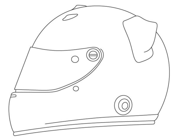 Шлем раскраска