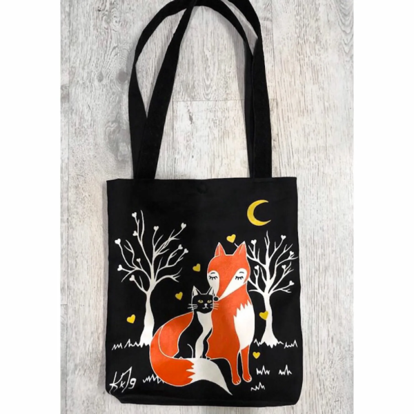 Роспись сумок шопперов