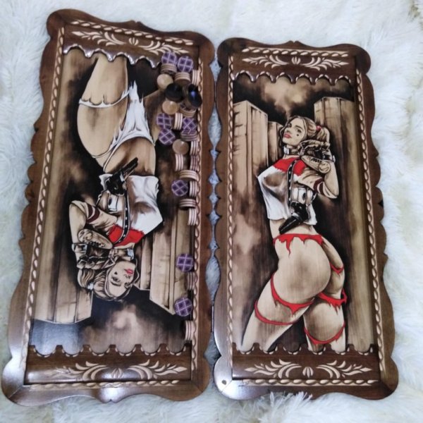 Всечка нарды Восточный узор