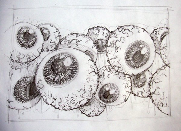 Глазное яблоко рисование рисование