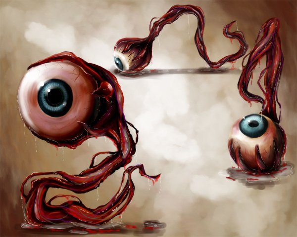 Нарисовать глазное яблоко