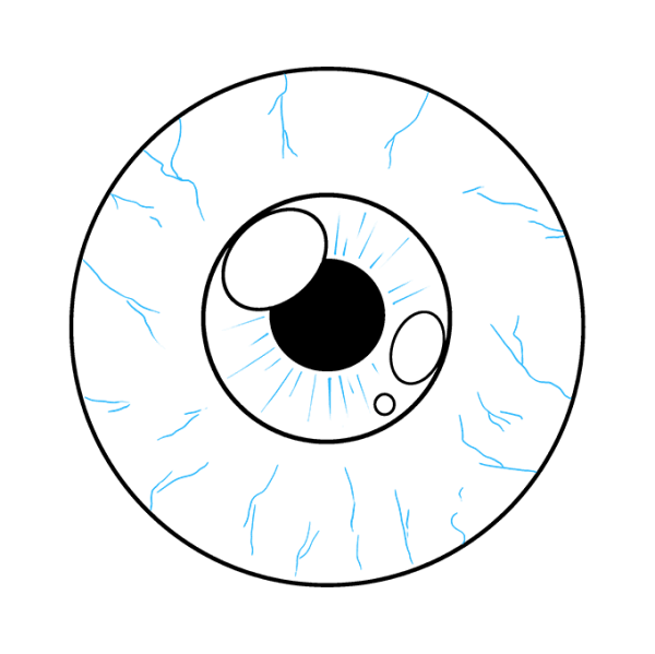 Векторный глазное яблоко