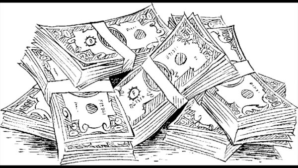 Деньги черно белые