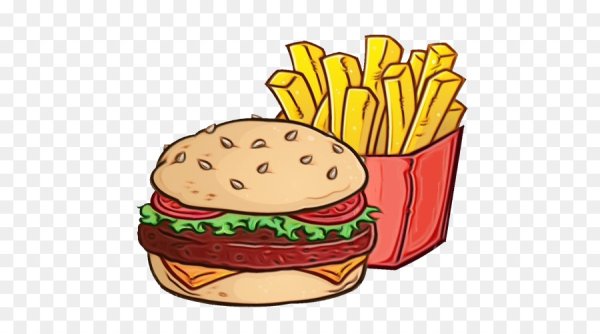 Фаст фуд мультяшный