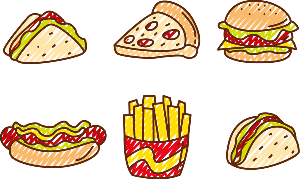 Фаст фуд вектор