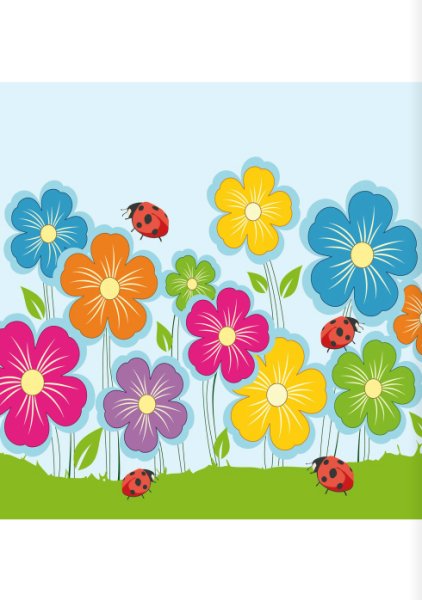 Поляна цветов для детей