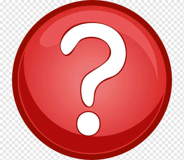 Знак вопроса на белом фоне