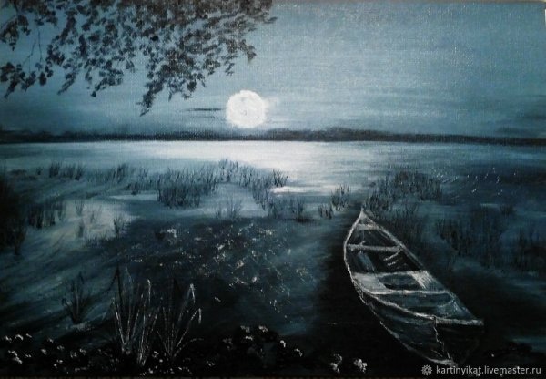 Отражение Луны в воде