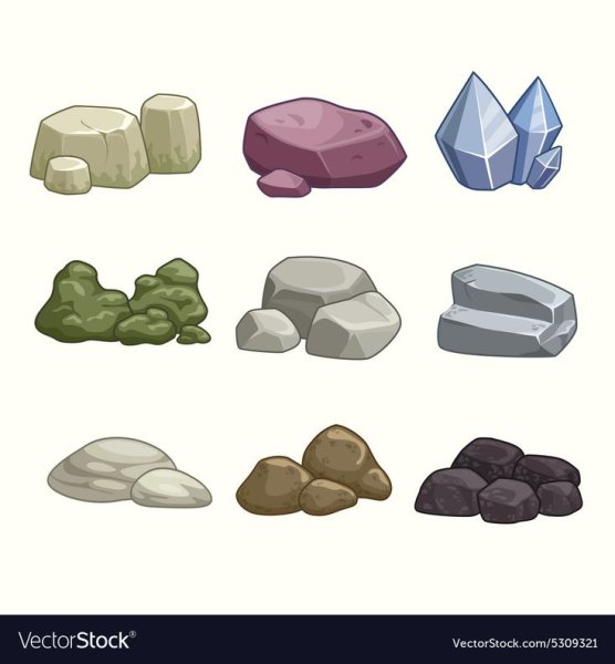 Раскраска горные породы и минералы