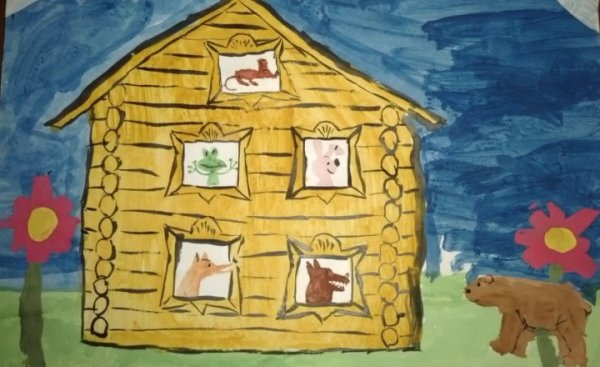 Рисование сказочный Теремок