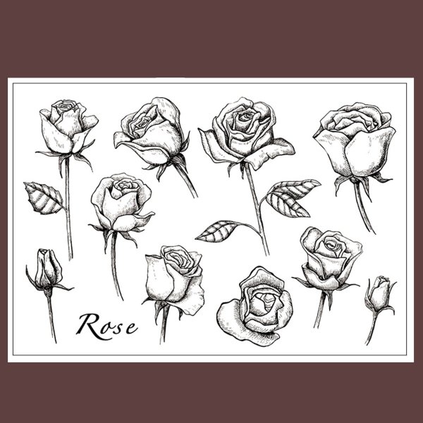 Бутон эскиз