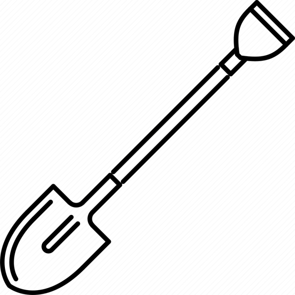 Раскраска лопата