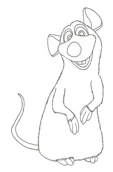 Рататуй раскраска для детей