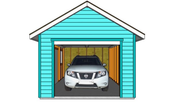 Машина в гараже