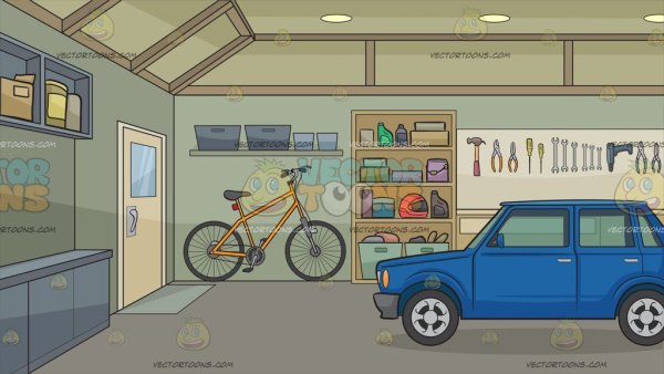 Гараж мультяшный