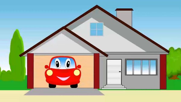 Гараж из мультика