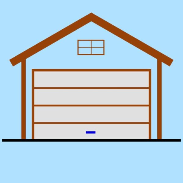 Гараж на прозрачном фоне