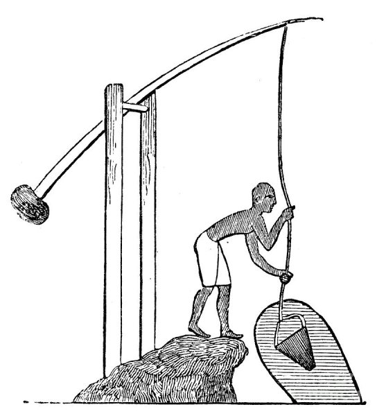 Шадуф колодец с журавлём