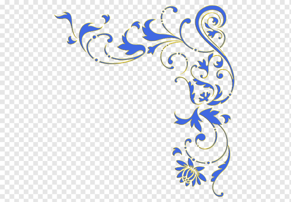 Вензель угловой цветной