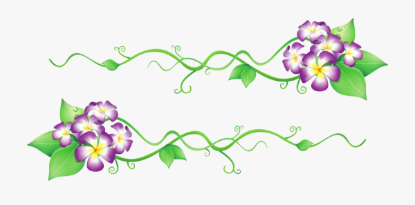 Цветочная виньетка