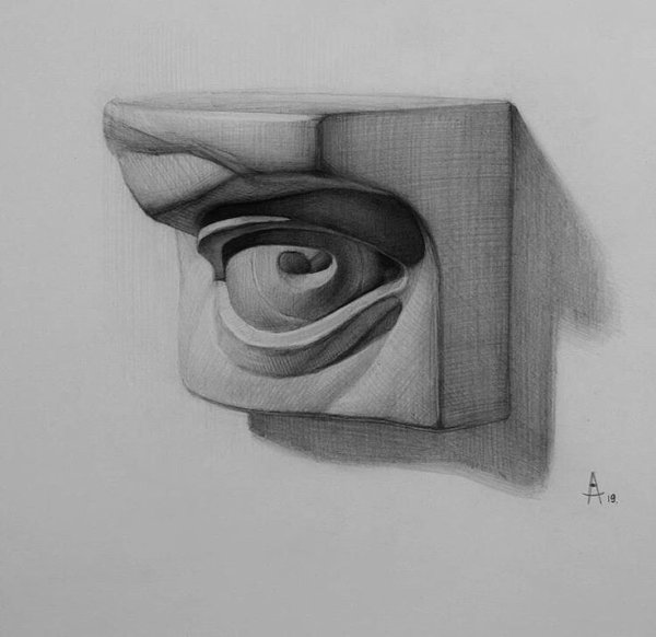 Глаз Давида Академический рисунок