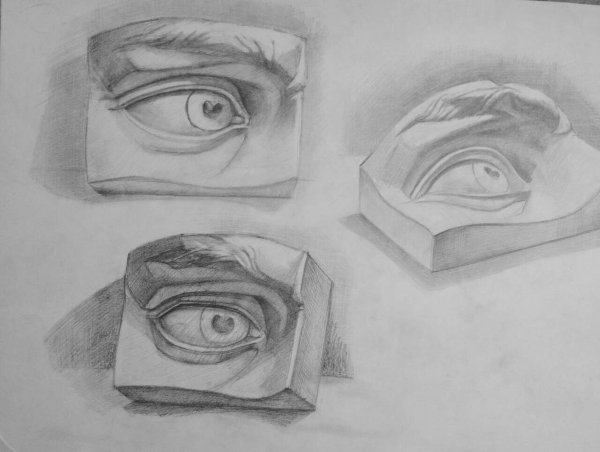 Глаз Давида гипс рисунок