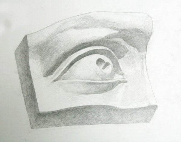 Глаз Давида Академический рисунок гипс