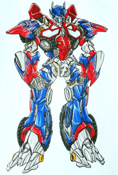 Оптимус Прайм Прайм рисовать