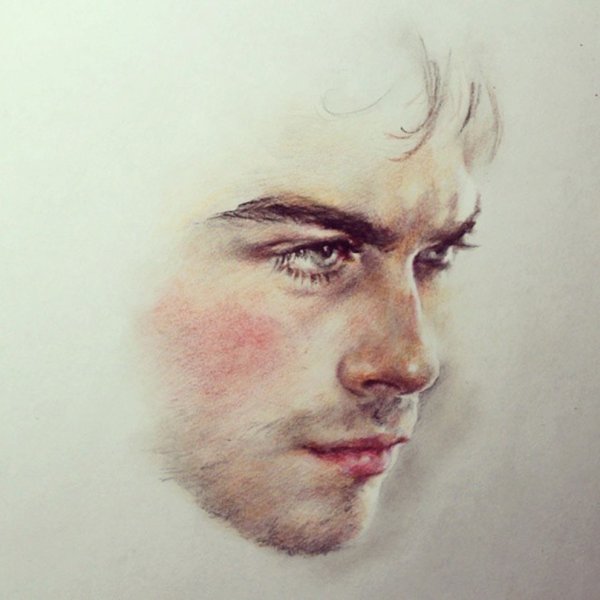Мужской портрет карандашом